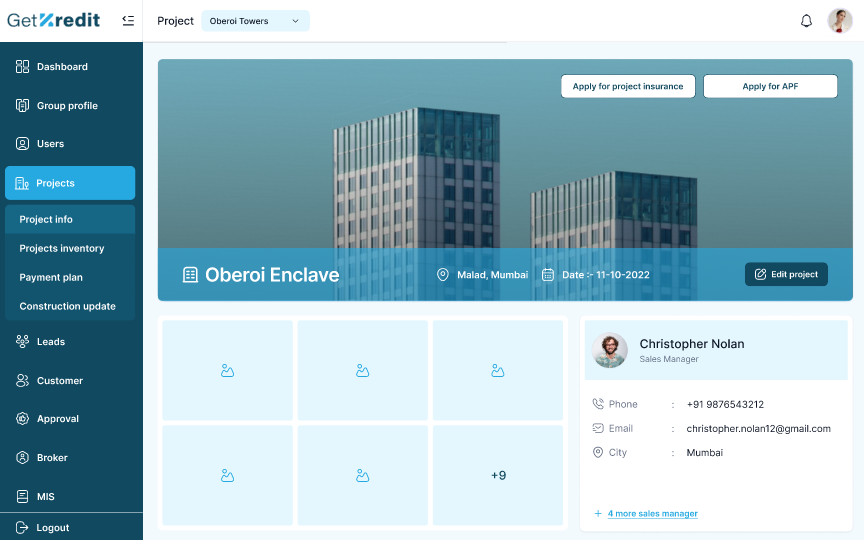 Lead Management Interface